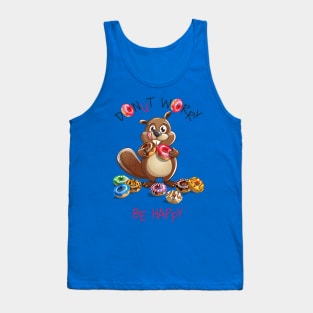 beaver donut worry Tank Top